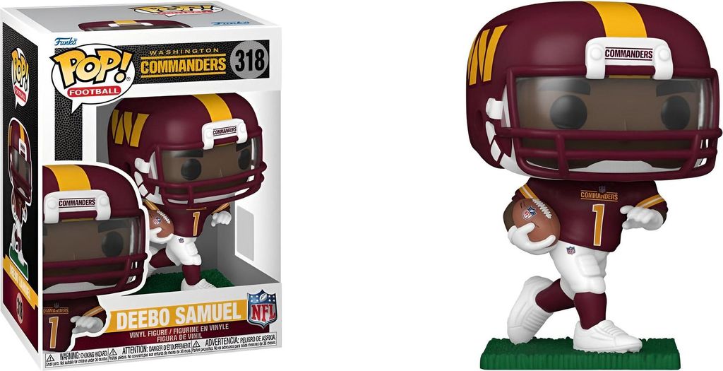 FUNKO POP! Vinyl Figur Sports NFL Washington Commanders Deebo Samuel 318