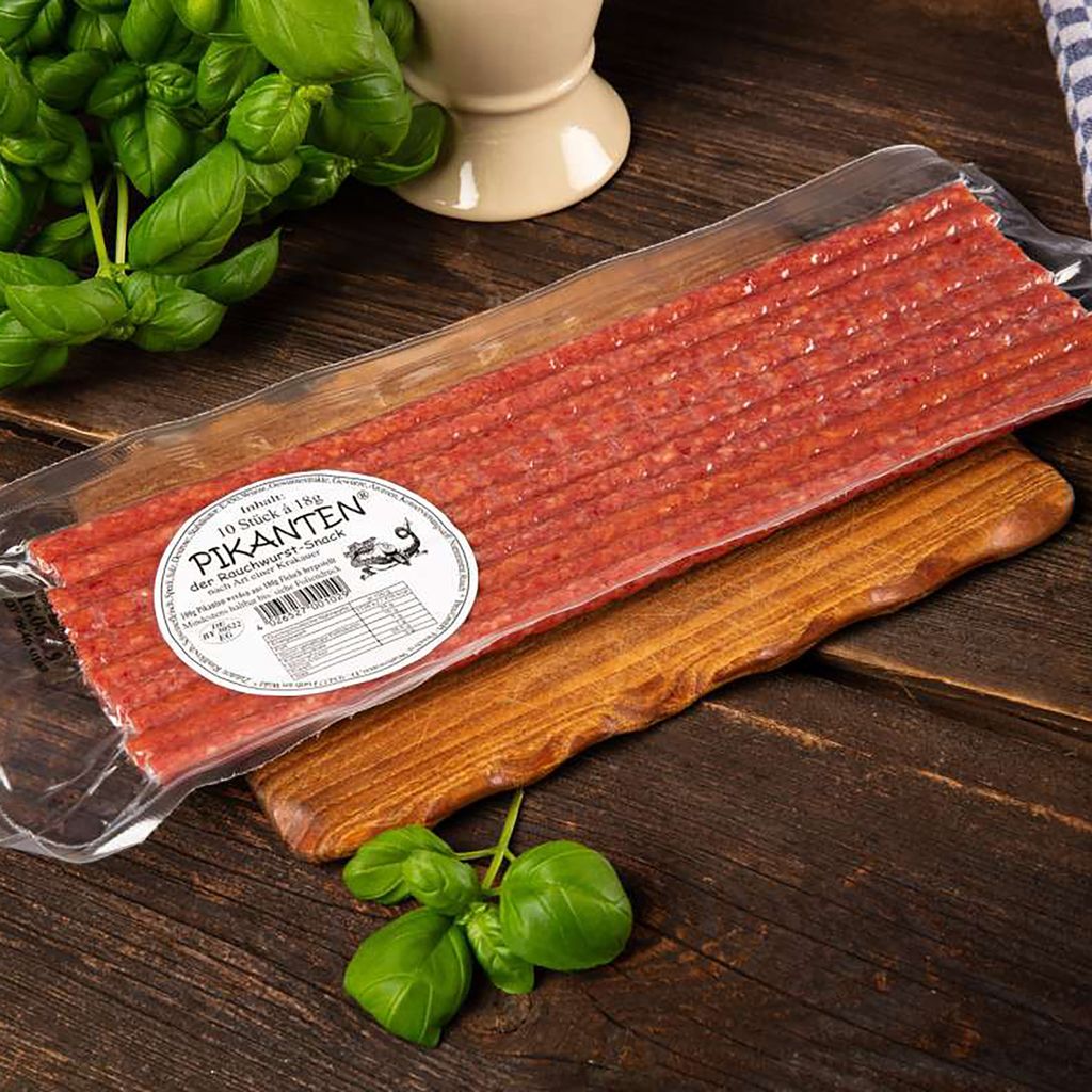 Pikanten Wurst Snack mit Rind und Schweinefleisch - 10 Produktbild 