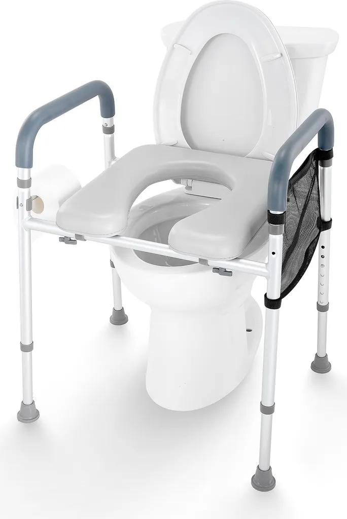 Réhausseur WC pour Personnes Âgées et Handicapées - Confort Premium