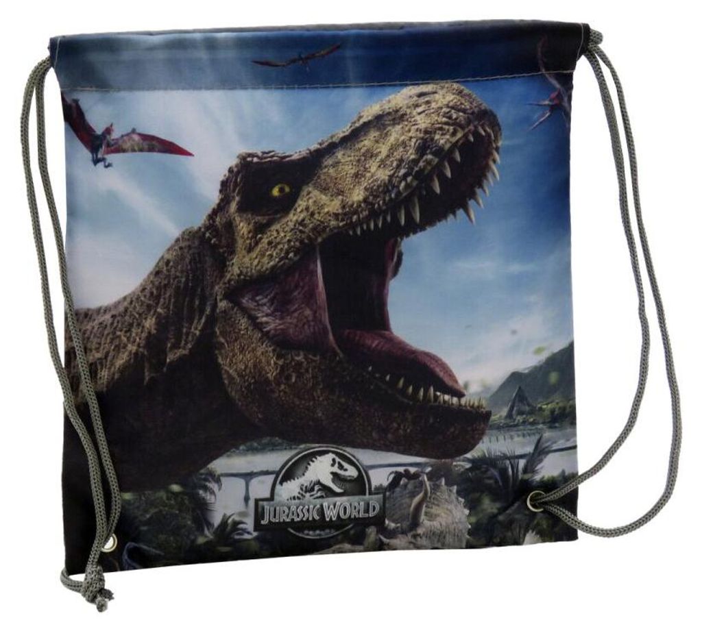 Jurassic World Snackbeutel 22x23x1cm Brottasche mit Kordelzug