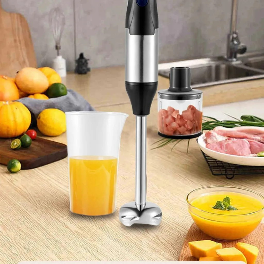 Presse-citron manuel multifonction 4 en 1 gris clair avec lames intégrées - 2