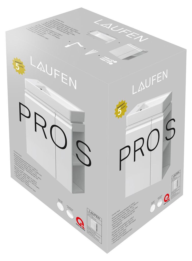 LAUFEN Laufen Handwaschbecken LAUFEN PRO S m WT-Unterbau we ma Hahnlochbank rechts