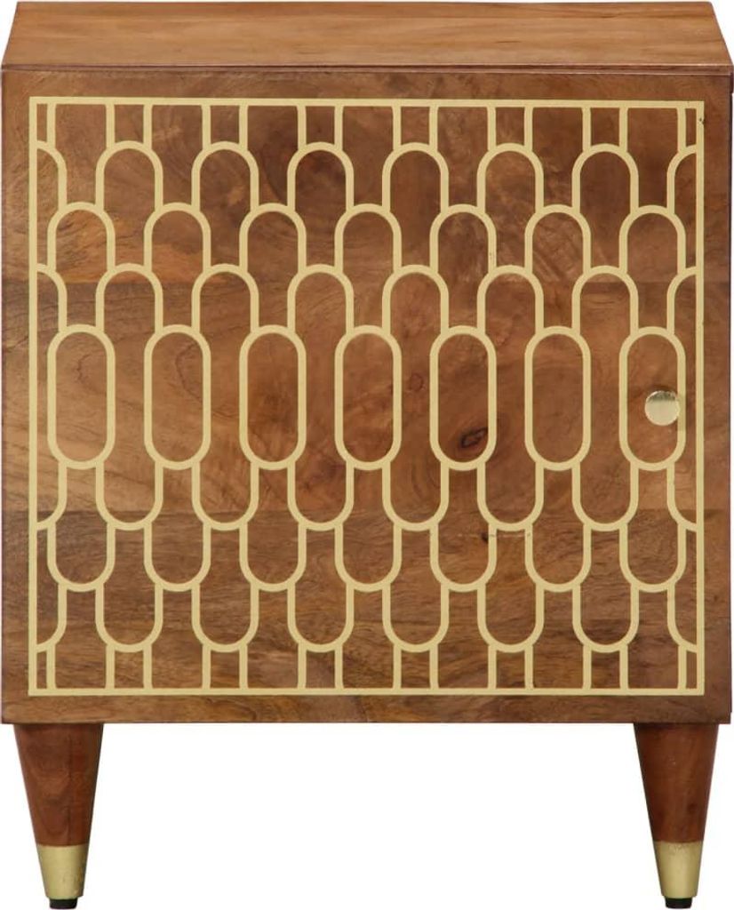 vidaXL Nachttische 2 Stk. 40x33x46 cm Massivholz Mango