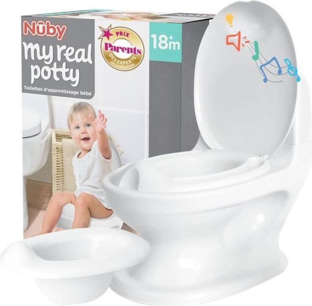 Nuby My Real Potty Vasino musicale, design realistico, Immagine del prodotto 