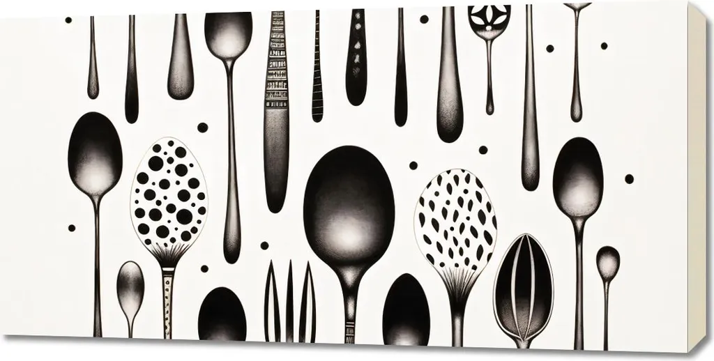 Quadro 100x50cm Strumenti del gusto