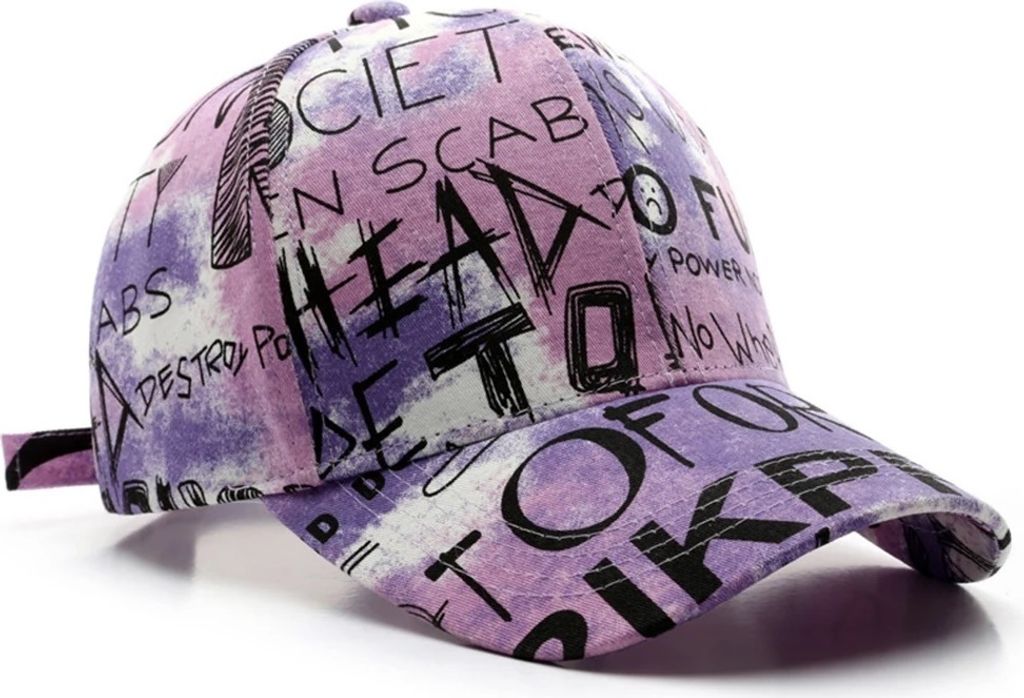 Basecap Graffiti Lila - Urbaner Stil mit Kreativem Ausdruck KP30315