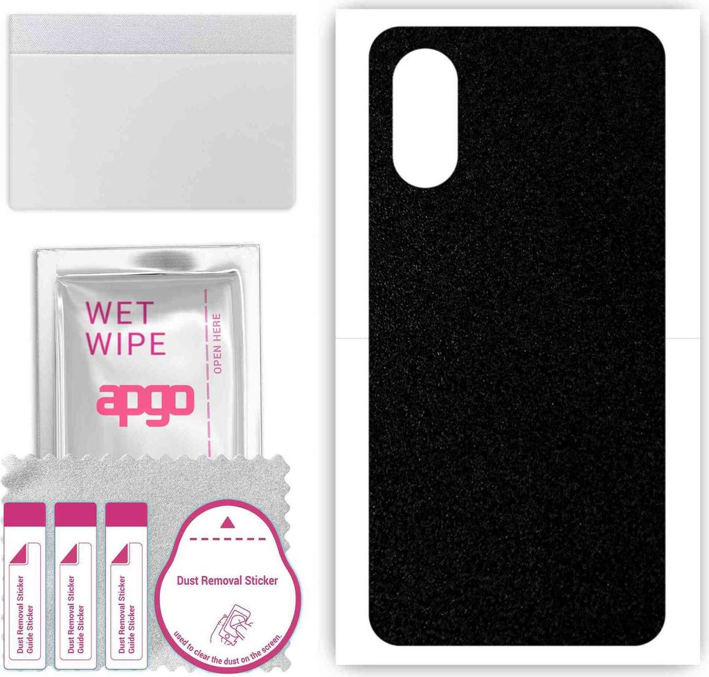 apgo Rückseite Schutzfolie, Skin, kompatibel mit ZTE Blade A31 Plus, Hinten Displayschutzfolie aus Vinylfolie, kratzfest, einfache Montage - Matts...