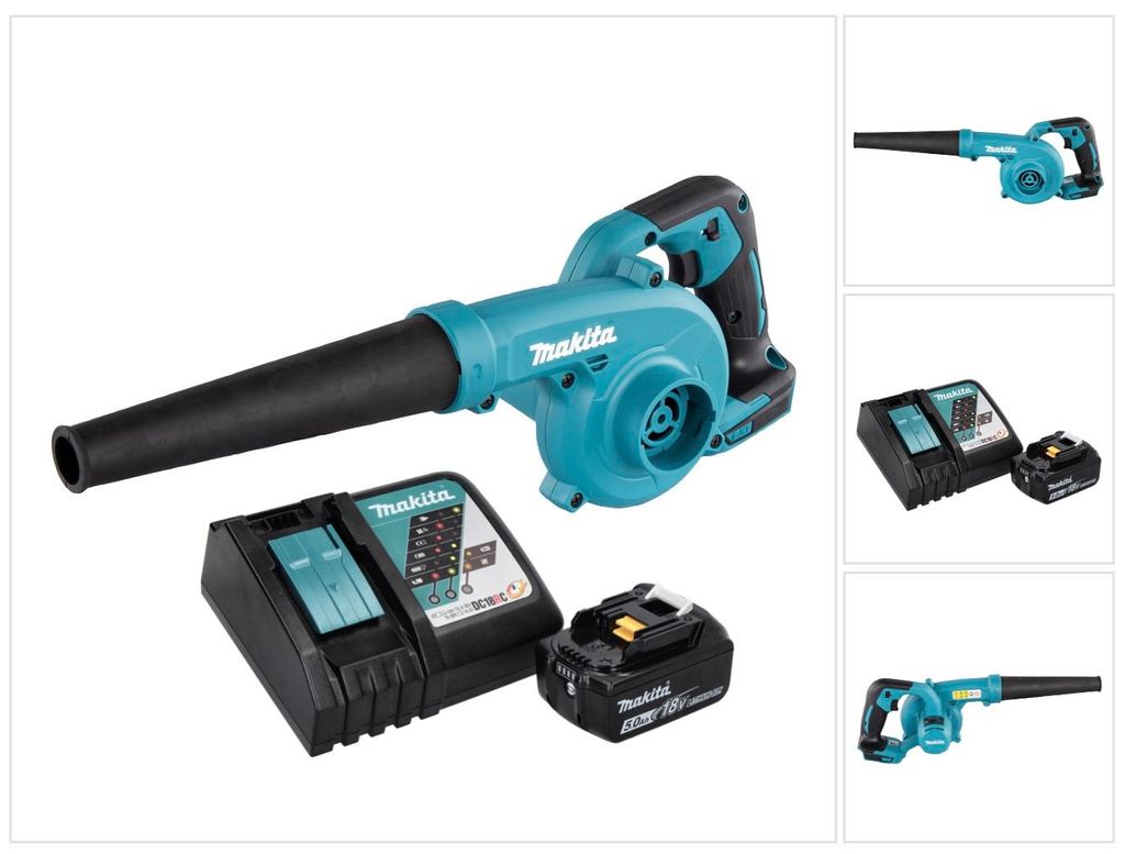 Makita DUB 185 RT1 akumulátorový foukač listí 18 V + 1x Obrázek produktu 