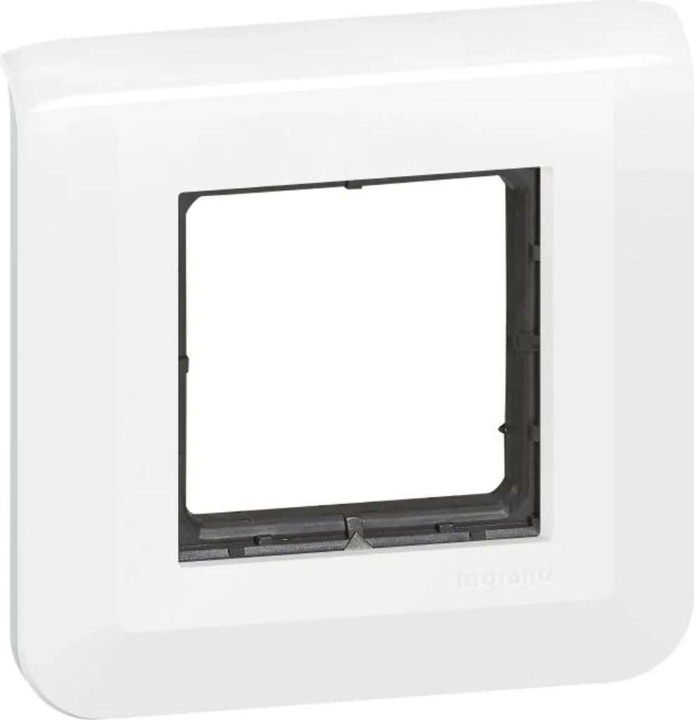 Supporto a vite e piastra singola Mosaico, LEGRAND, bianco