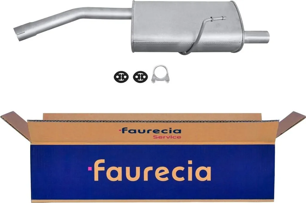 Silencieux arrière en acier aluminisé FAURECIA pour ALFA ROMEO 156