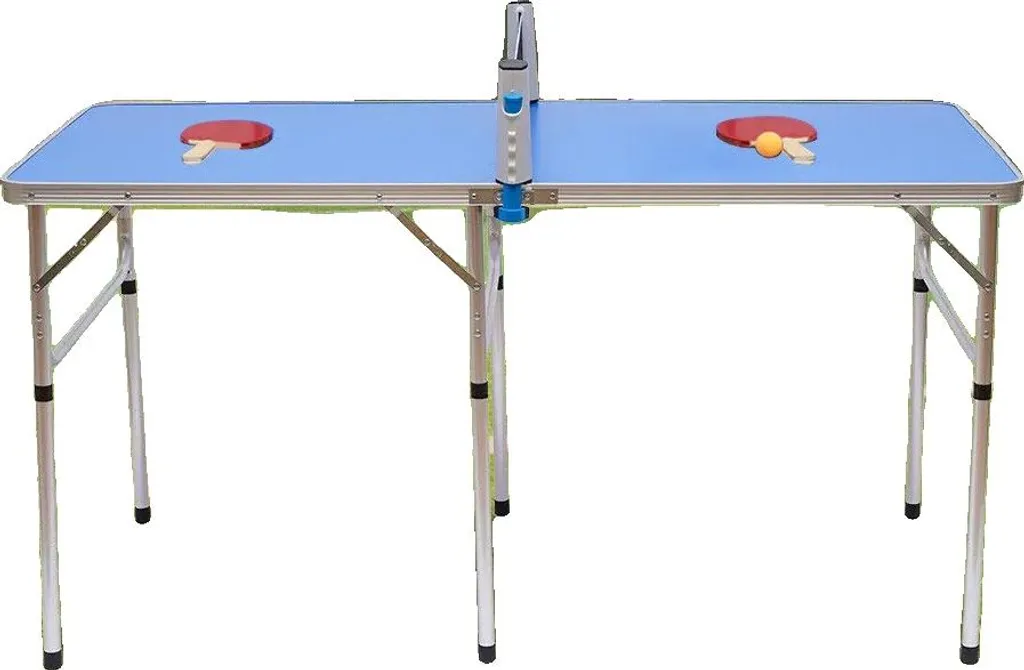 Table de ping-pong pliable 152x76x76 cm en MDF et aluminium robuste