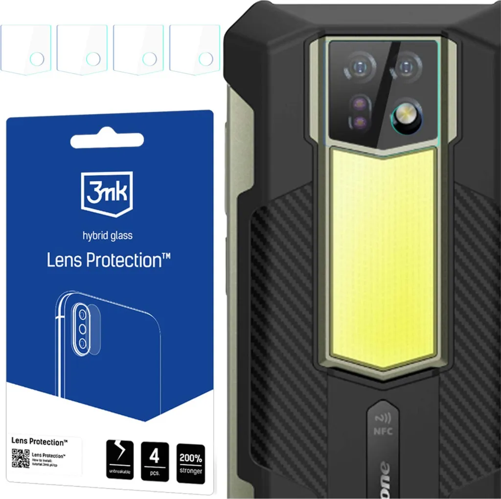Vetro Protezione Lente per Ulefone Armor 24 | 3Mk Hybrid Glass