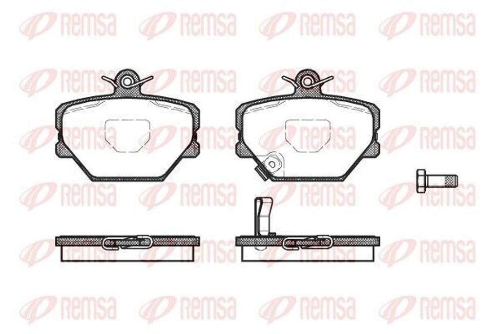 REMSA Bremsbeläge Satz Vorne Bremsklötze für SMART FORTWO Coupe (451) 0705.02