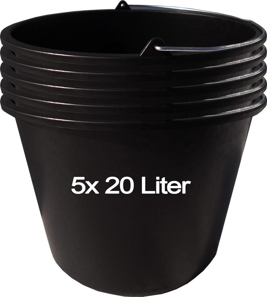 Seau  de  construction  GRIPLINE  D  20l  noir  en  Image du produit 