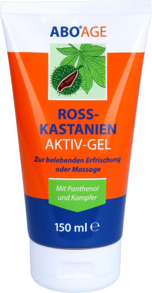 ABO AGE Rosskastanie Aktiv-Gel mit Panthenol und Kampfer, 150 ml Gel