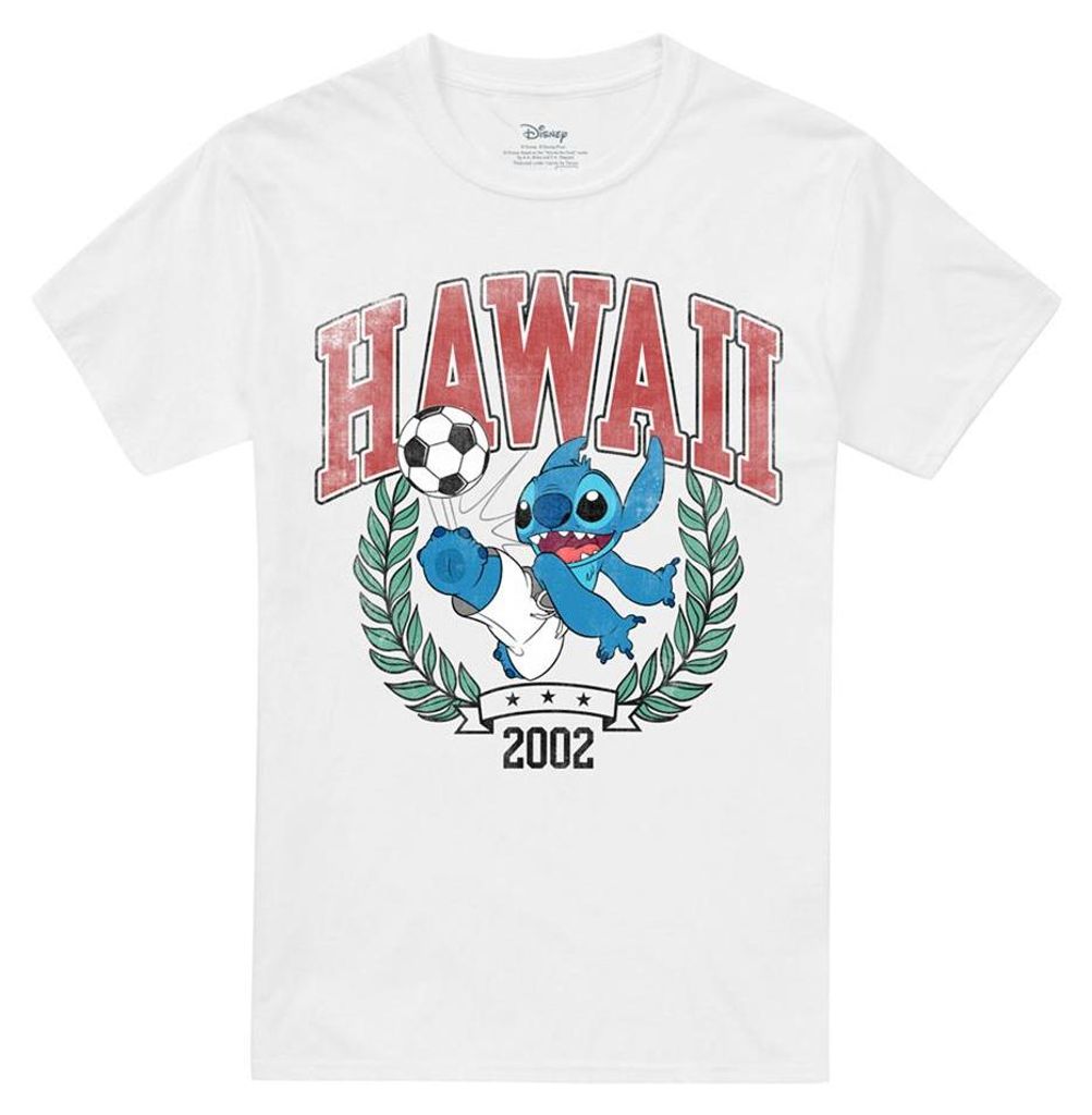 Lilo & Stitch - "Hawaii" T-Shirt für Herren/Damen Uni TV34739 (XXL) (Weiß)