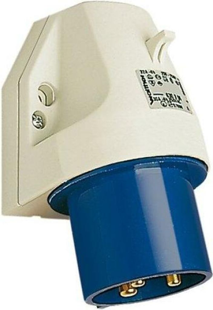 Zástrčka nástěnného zařízení 32A 3P 230V 6h IP44 - Obrázek produktu 