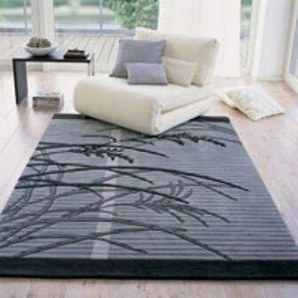 Tapis Esprit 1071-01 argent 120x180 cm - Design moderne à poils ras