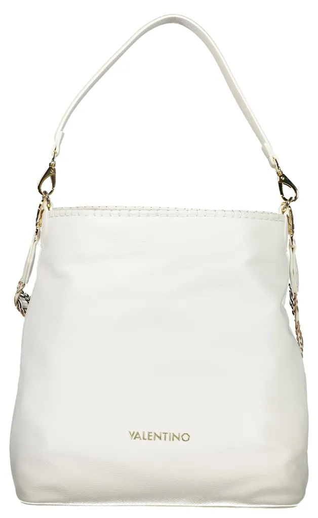Petit sac à main blanc porté épaule pour femme avec bandoulière réglable
