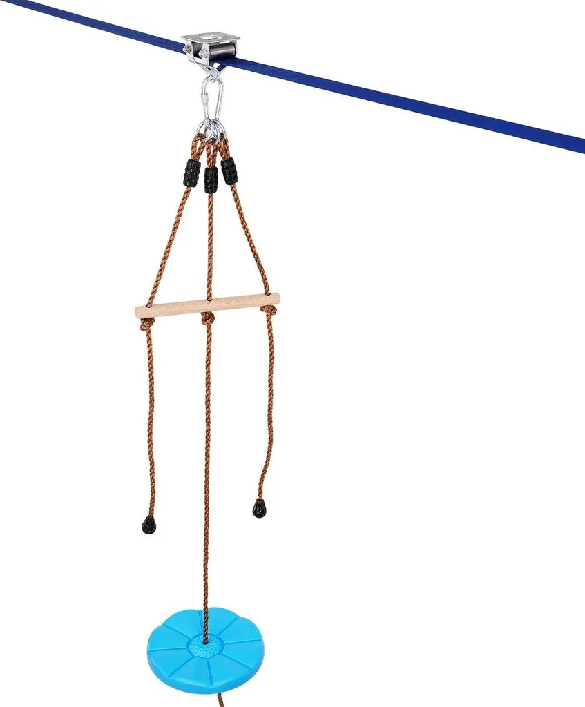Teleferica da Giardino per Bambini - Kit Sicuro con Imbracatura Nylon