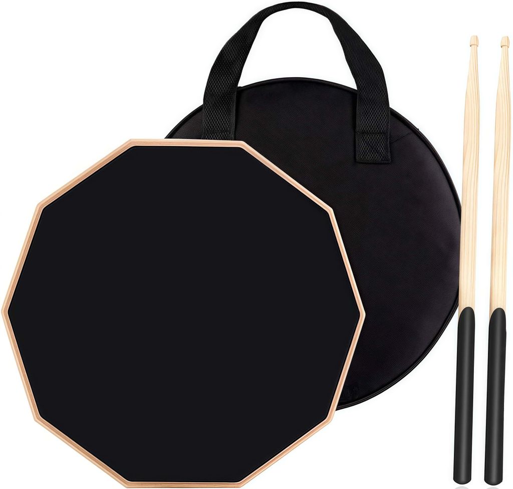 Drum Practice Pad, 2-seitig leises Übungspad mit Produktbild 