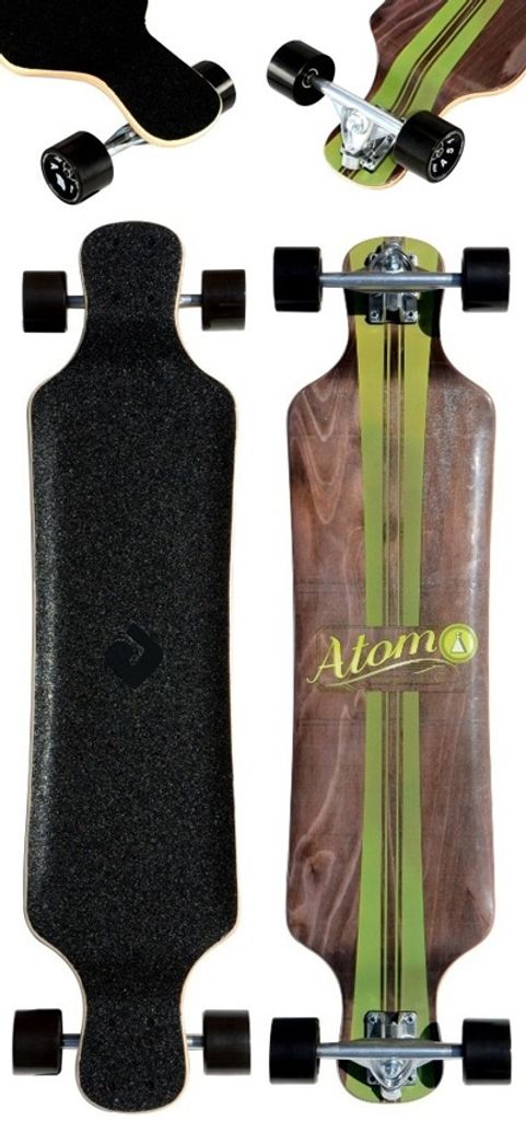 Atom Micro-Drop Artisan Brown 39" Longboard
