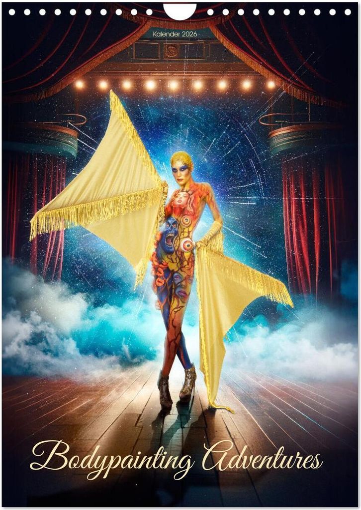 Bodypainting Adventures (Wandkalender 2026 DIN A4 hoch), CALVENDO Monatskalender