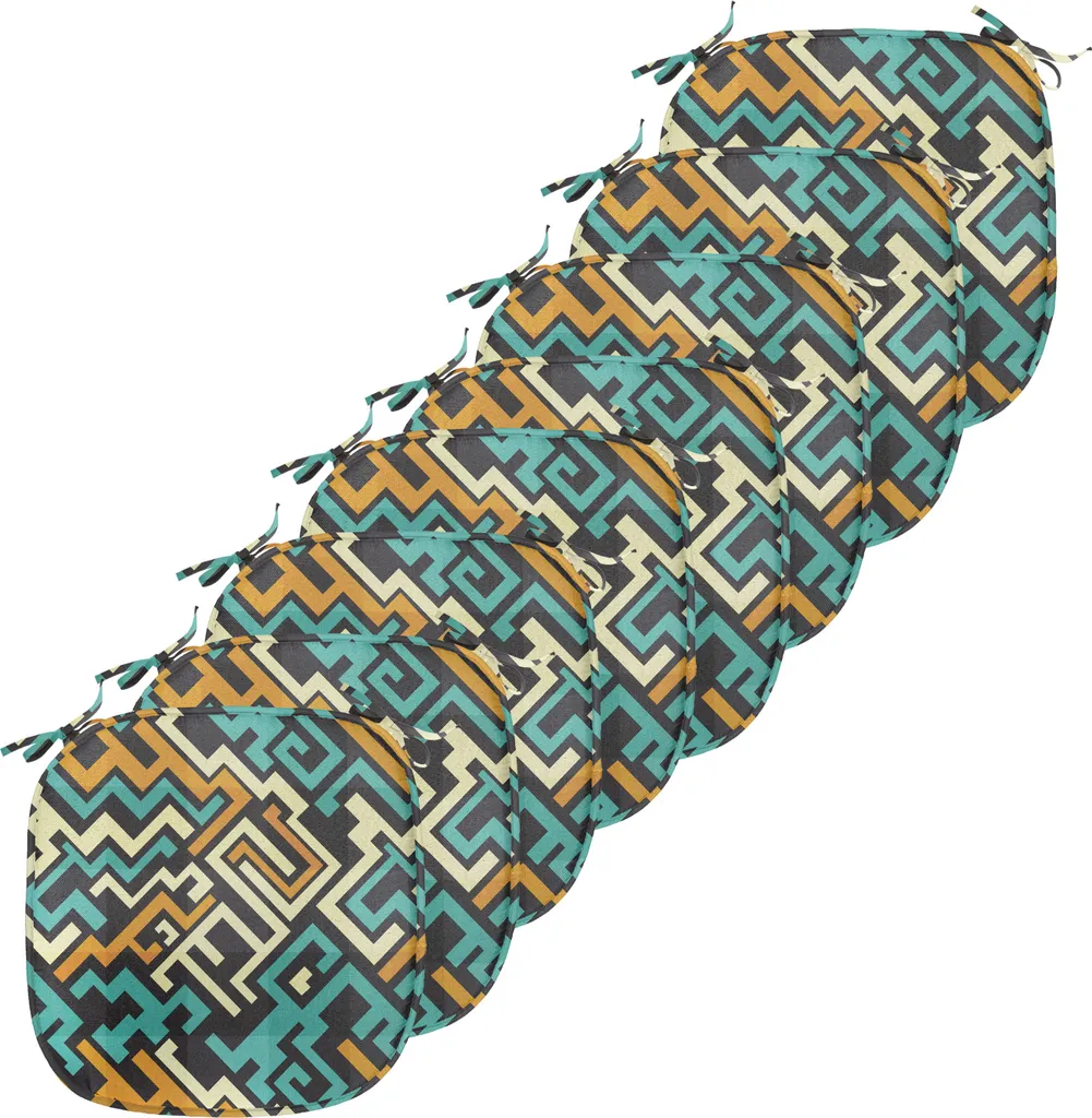 Coussin de Siège Anti-Glisse et Imperméable pour Chaise de Repas x8