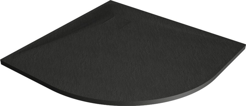 Mexen Bert Duschwanne halbrund SMC 80 x 80 cm, schwarz - 4KR708080