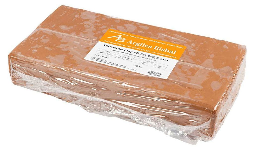 Creativ Company pâte à modeler rouge avec chamotte - 10kg Image du produit 
