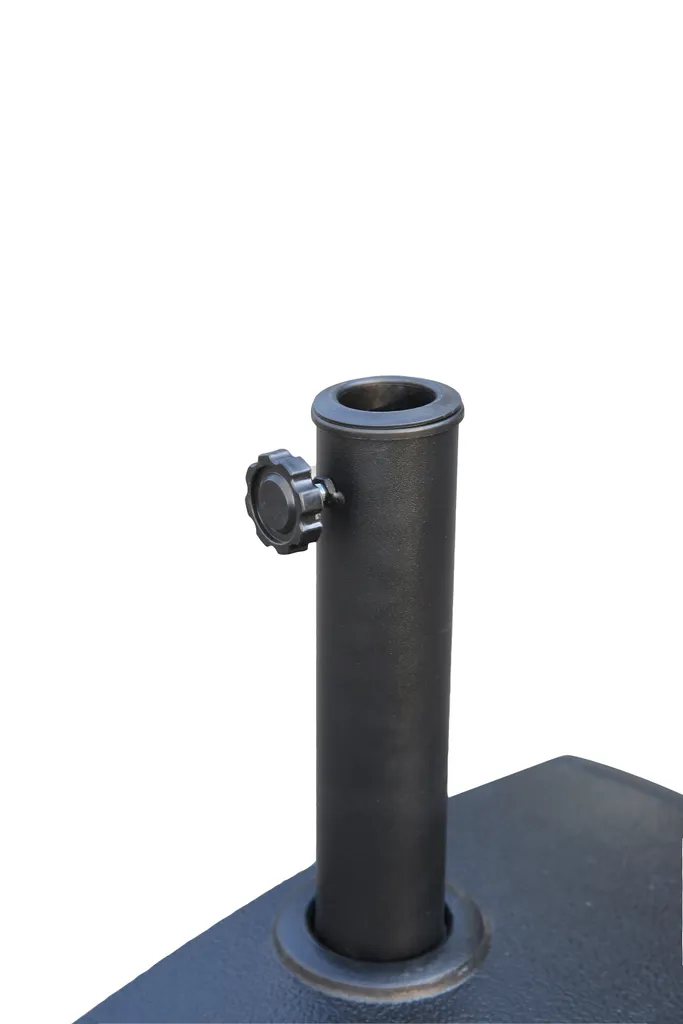 Support parasol extérieur résistant aux intempéries coloris gris chic