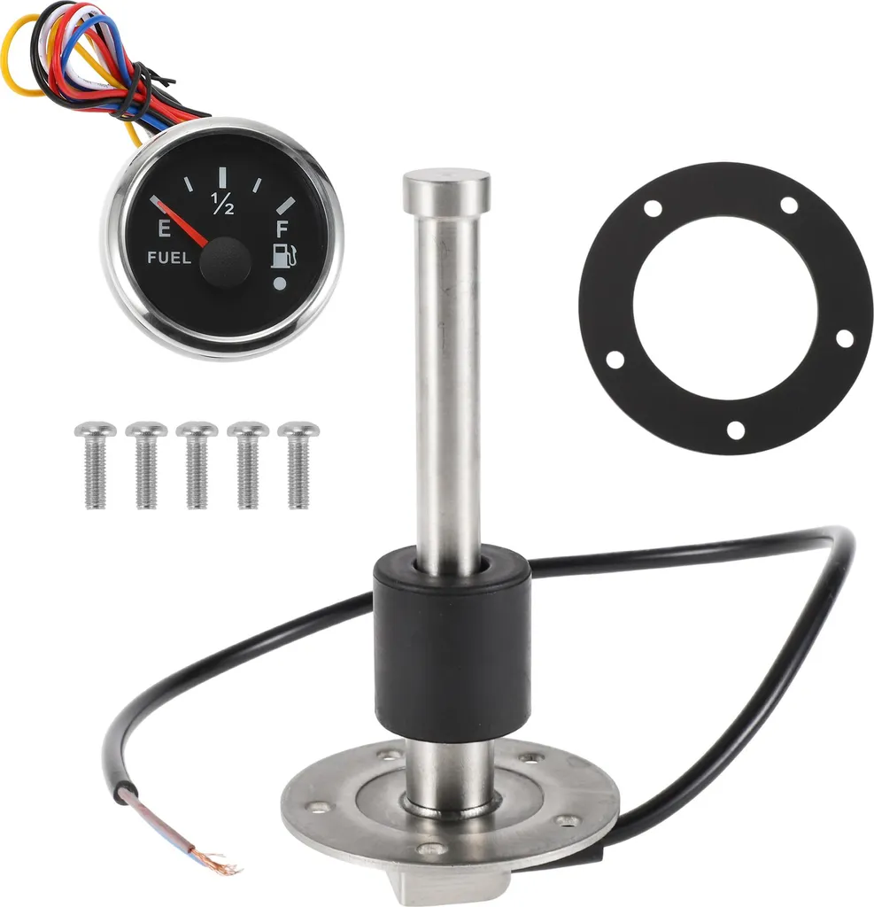 Kit Indicateur de Niveau d'Essence et Eau 125mm pour Yacht et Auto