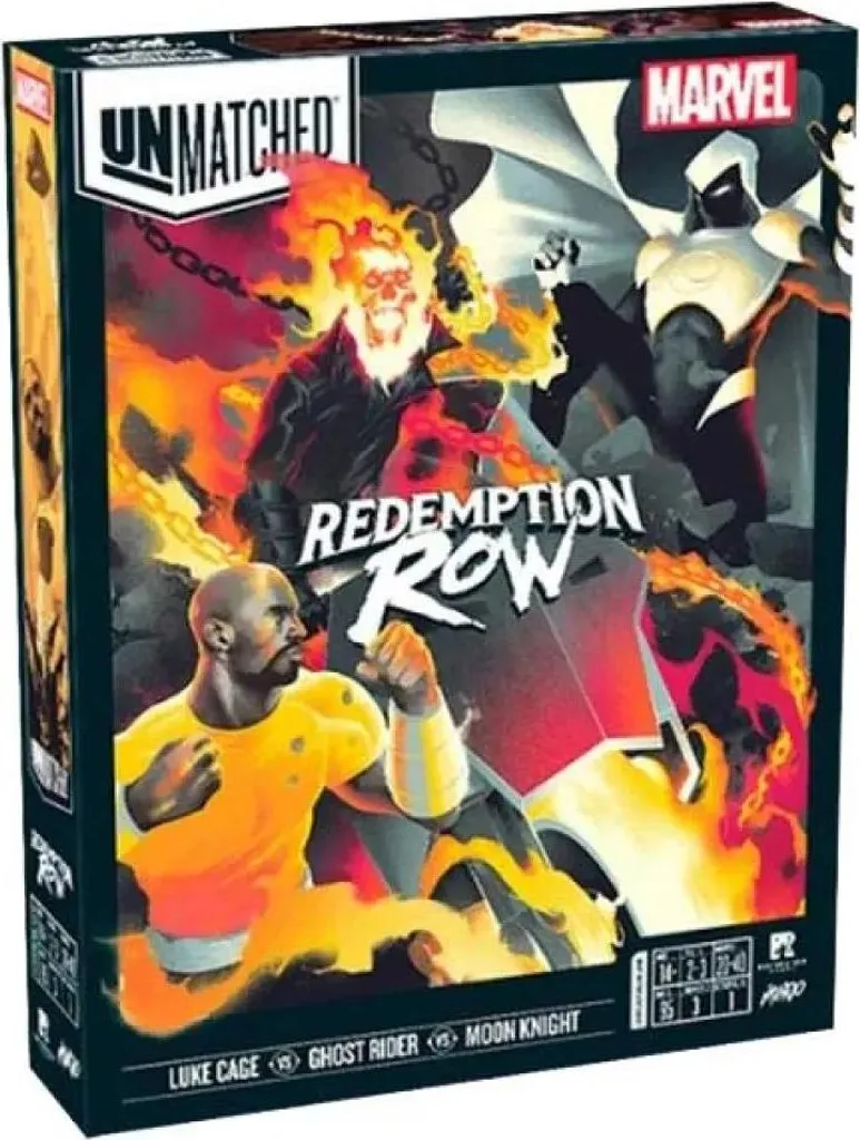 Redemption Row Unmatched avec Figurines Détaillées et Cartes Action