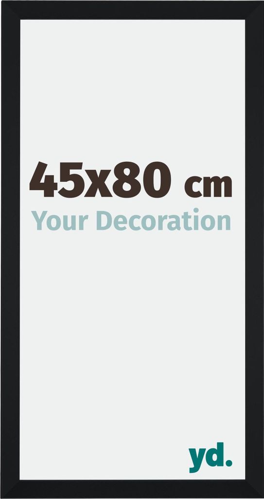 Bilderrahmen, 45x80 cm, Schwarz Matt, MDF, Catania Produktbild 