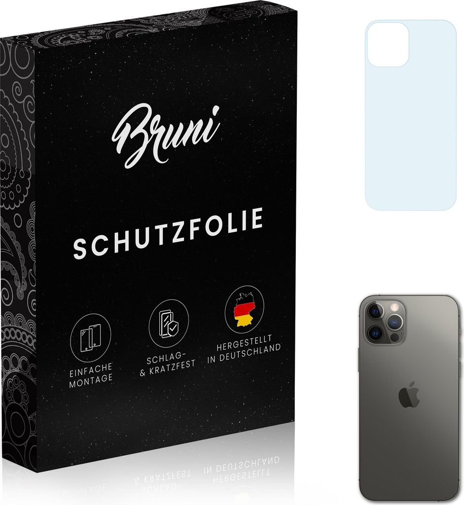 atFoliX 4061187862467, Apple, iPhone 12 Pro back cover, Kratzresistent, Transparent, 2 Stück(e)