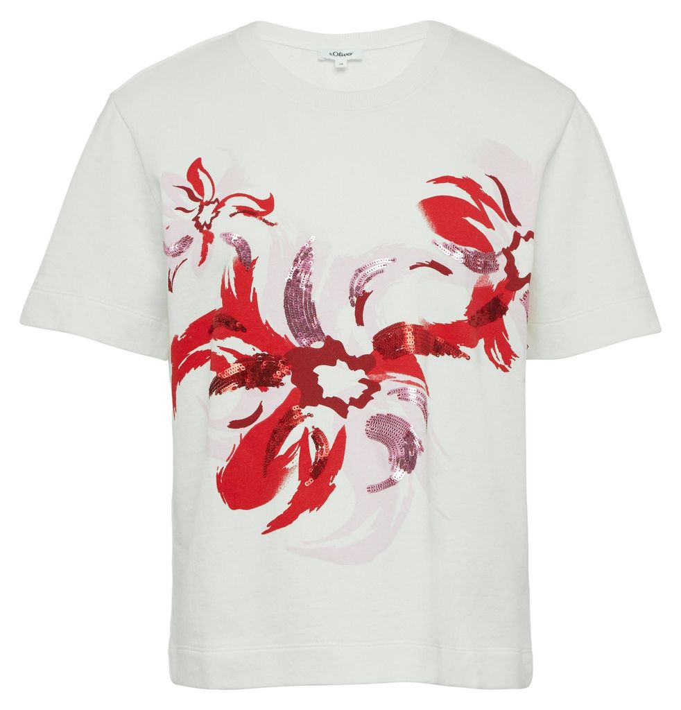 S.Oliver (50) Sweatshirt, WHITE 02E0 02E0 38