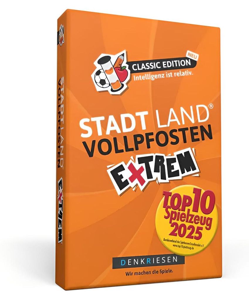 Denkriesen Stadt Land Vollpfosten Extrem - Classic Edition, Kartenspiel, Wort, 12 Jahr(e), 30 min