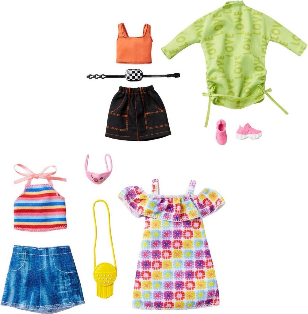 Mattel GmbH Barbie Fashions 2 abiti e 2 accessori per la Immagine del prodotto 