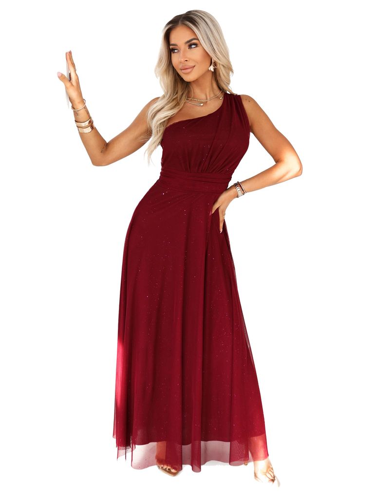 Numoco Abendkleid Lauretta Maxikleid Partykleid, bordeaux Produktbild 