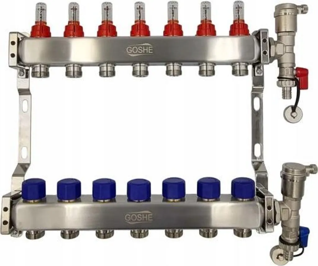 Distributeur Chauffage au Sol 13 Circuits pour Grande Maison Inox