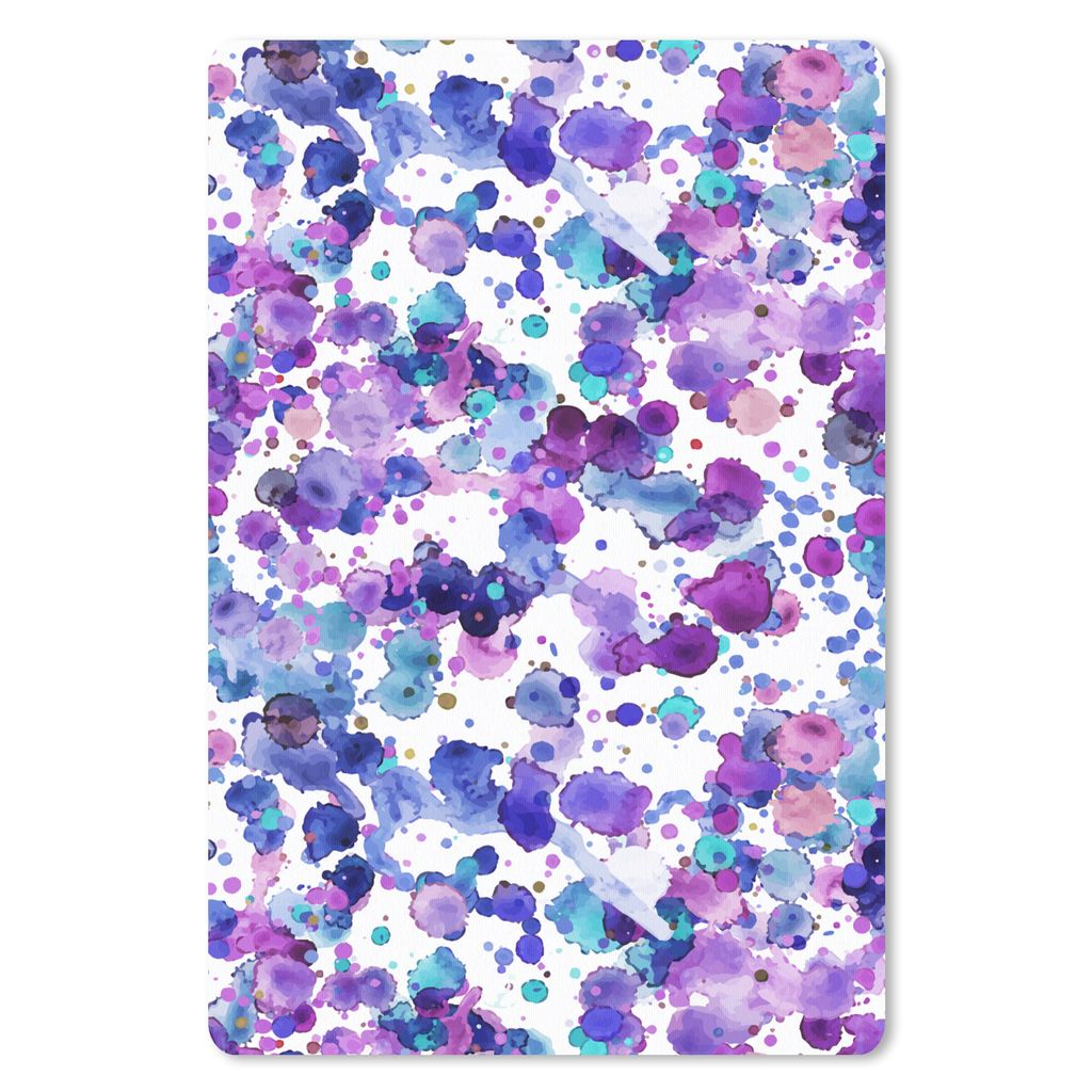 MuchoWow Mauspad Mousepad Aquarell - Muster - Lila 18x27 cm - Mousepads - Maus Mat - Pad - Mausunterlage