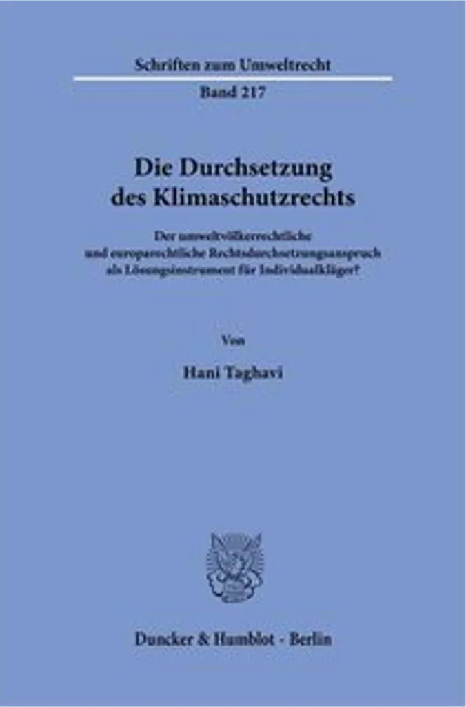 Die Durchsetzung des Klimaschutzrechts - Droit de la Protection Climat