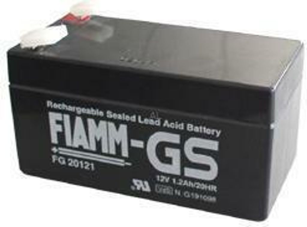 FIAMM Bleiakku FG20121 12 Volt 1,2 Ah mit 4,8mm Steckanschlüssen