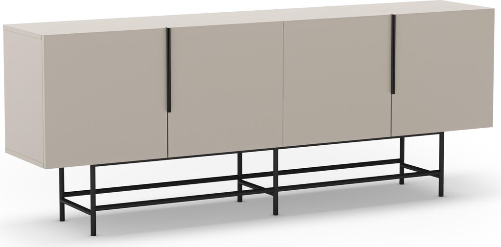 Drawer Vintara, 4 Tür(en), Beige, Beige, Metall, Drehtür, Beige