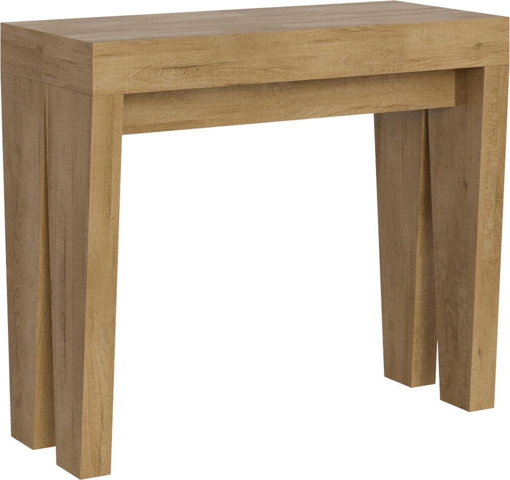 ITAMOBY - Ausziehbarer Konsolentisch 90x40/196 cm Spimbo Small Eiche Natur