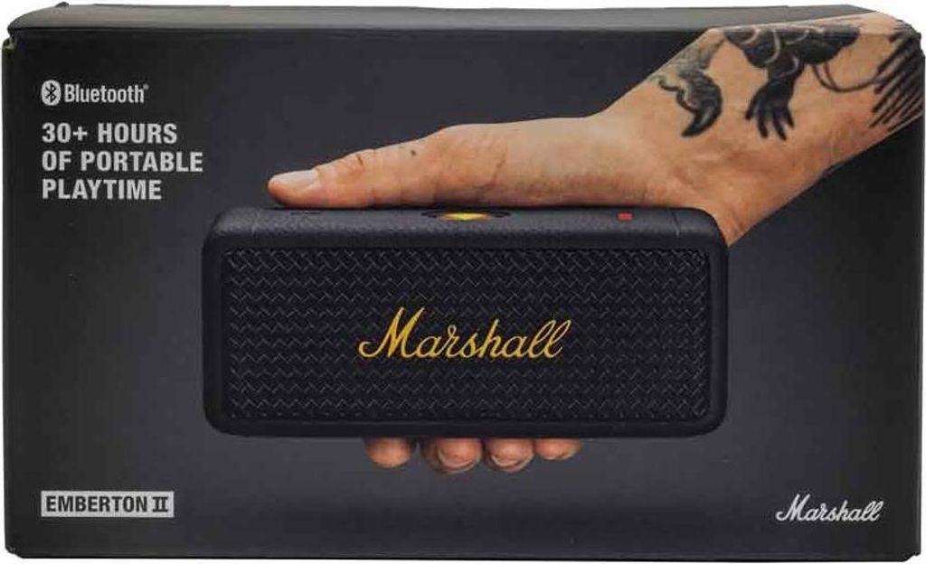 Marshall Emberton II Bluetooth Lautsprecher schwarz Produktbild 