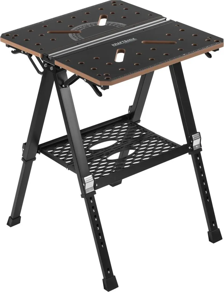 Table de travail compacte avec serrage intégré et plateau bois MDF - 8