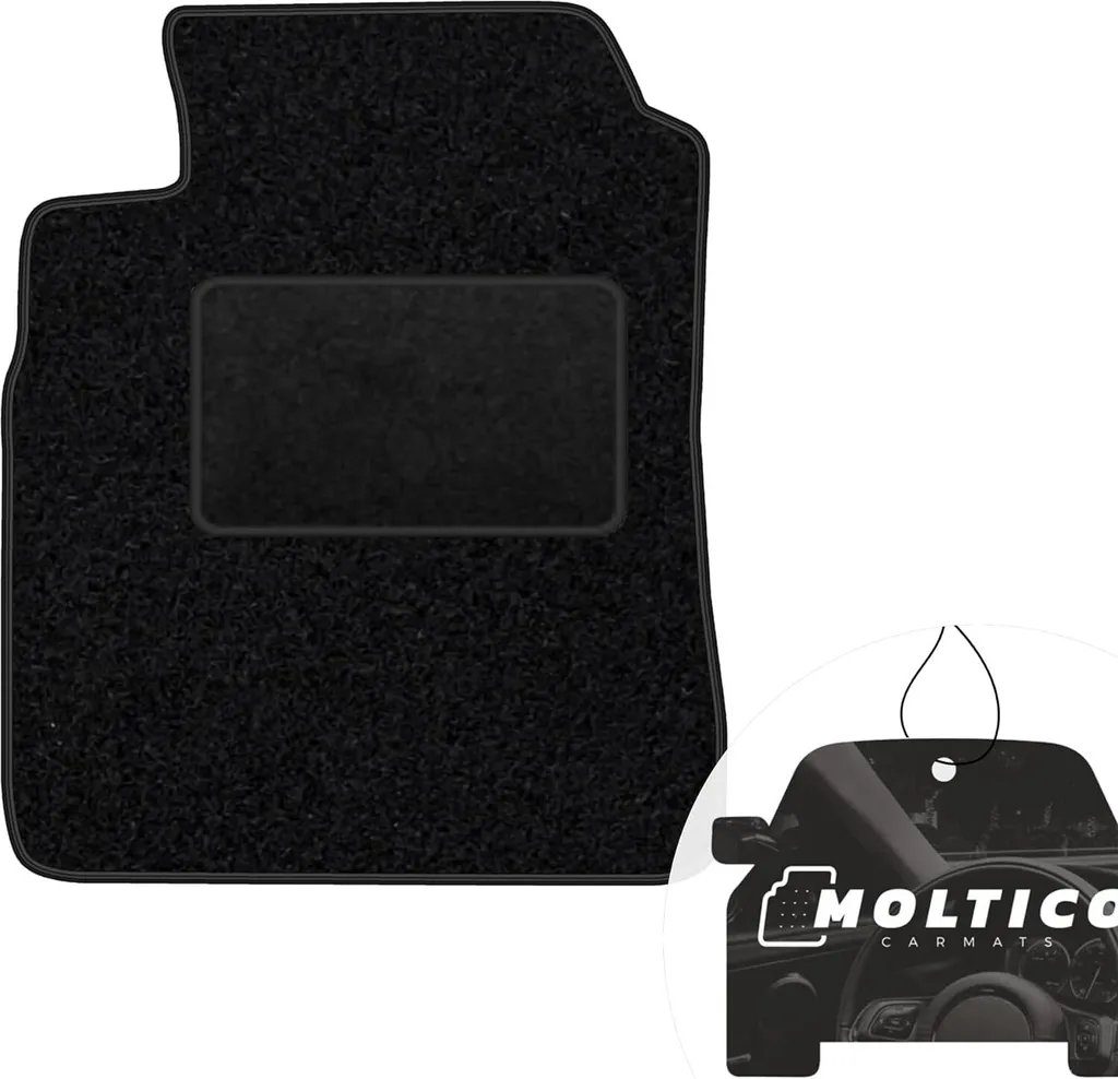 Tappetino Guida Audi A8 D3 (2002-2010) Velour Nero su Misura moto-MOLTICO