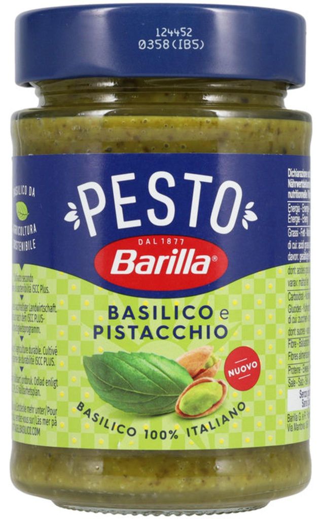 Pesto au basilic et aux pistaches « Pistacchio Basilico » Image du produit 