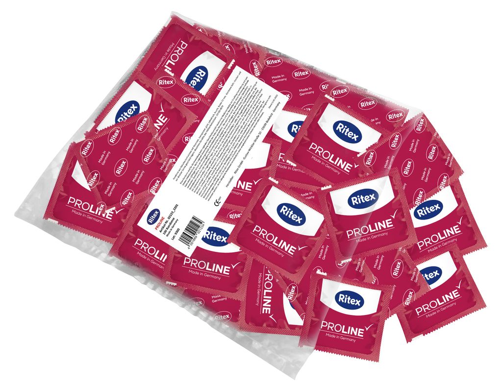 100x Ritex Proline Kondome Transparent Gefühlsecht Feucht - Produktbild 